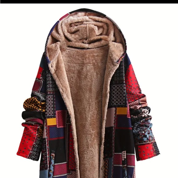 Plus size boho coat